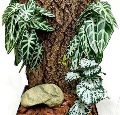 Woyrise Fake Reptile Plants for Terrarium,Tank Decor, Artificial Plant