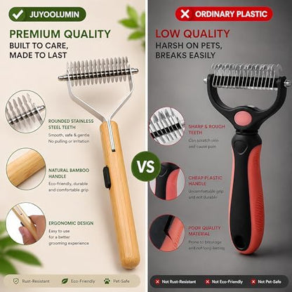 Cat Brush for Long Haired Cats - Long Hair Cat Brush & Comb Tool