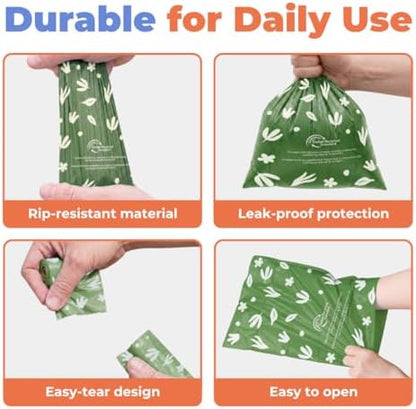 Best Pet Supplies GRS Poop Bags for Dogs - 600 Count, Green,