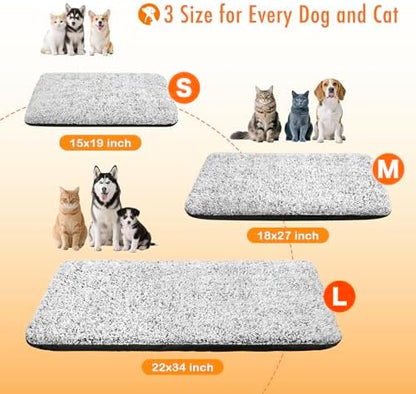 Self Warming Cat Bed, 2.0 Upgraded Thermal Mat for Indoor Cats, 22 x 34 In