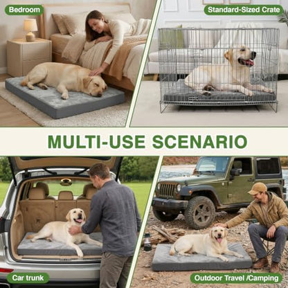 Waterproof Dog Beds Large Sized Dogs, Washable Orthopedic Pet Bed 36"x27"