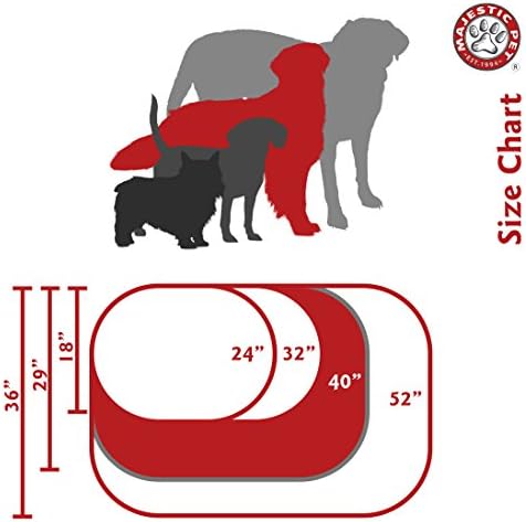 Majestic Pet Sherpa Bagel Dog Bed, 40 Inch Large, Round, Washable, Black