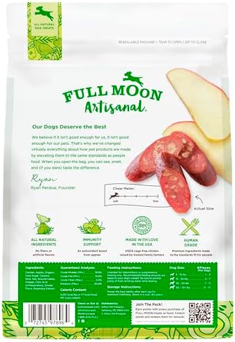 Full Moon® Chicken Apple Sausage Dog Treats 12 oz