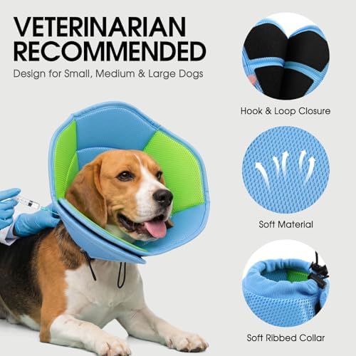 Dog Cones for Large Dogs Soft Dog Cone to Stop Licking
