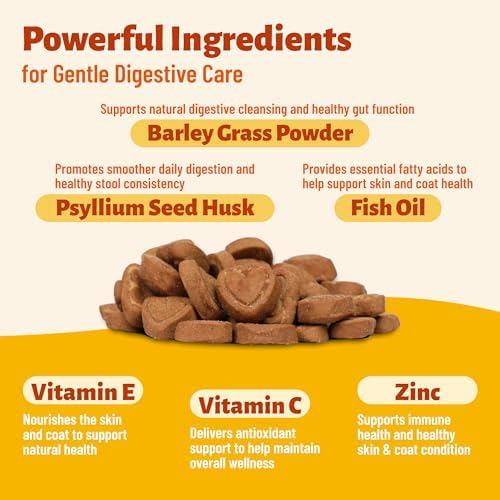 Cat Grass Treats for Indoor Cats for Hairball Control, 7.76oz