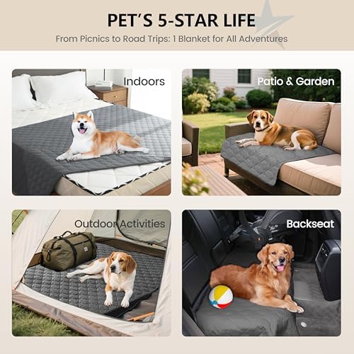 gogobunny Waterproof Blanket for Dogs，Couch Covers for Sectional Sofa