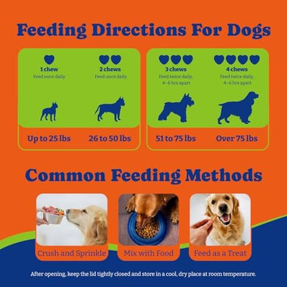 Flea & Tick Prevention for Dogs Chewables,Dog Immune Support Supplement