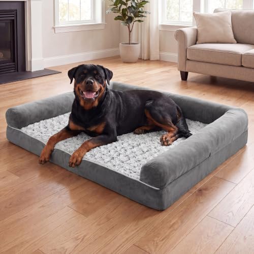 Waterproof Short Plush Orthopedic Sofa Dog Bed for Large Dogs