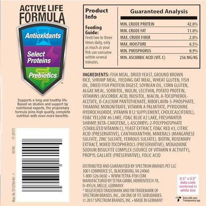 Tetra Goldfish Flakes, Nutritionally Balanced Diet for Aquarium Fish, Vitamin C Enriched Flakes, 7.06 oz (Pack of 2)