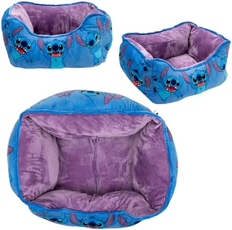 Disney Dog Bed, Stitch Poses Blue, Cuddler