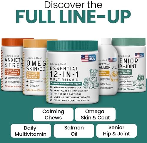 12-in-1 Dog Vitamin and Supplement Chews, 60 Ct - Senior and Puppy Vitamin