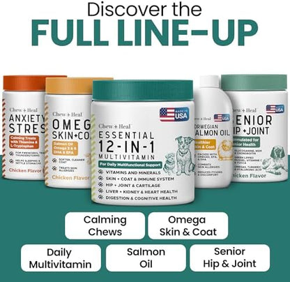 12-in-1 Dog Vitamin and Supplement Chews, 60 Ct - Senior and Puppy Vitamin