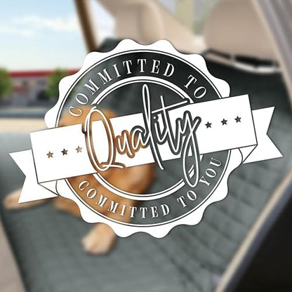 Elegant Comfort Premium Pet Car Seat Cover for Front Seat, Luxury Microfiber Car Seat Protector, Heavy Duty and Durable, Non-Slip and Waterproof Car Seat Cover for Trucks, Cars, and SUVs, Gray