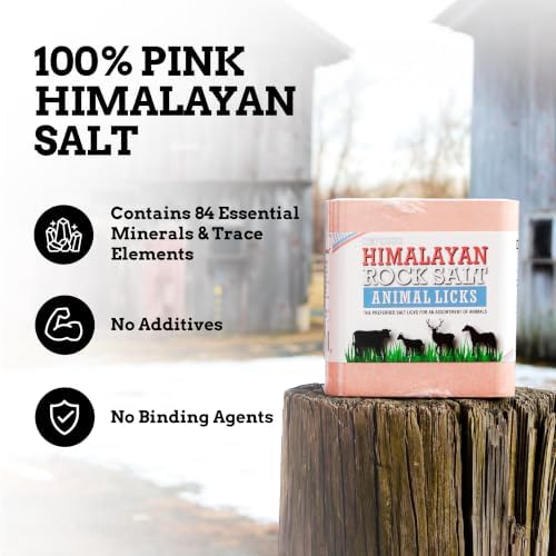 Himalayan Secrets Compressed Salt Lick for Livestock & Wildlife, 22 lb