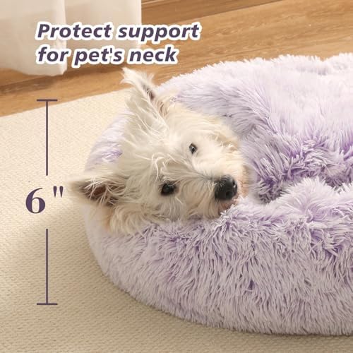 Hooded Blanket Donut Cave Bed for Small Medium Dogs and Cats
