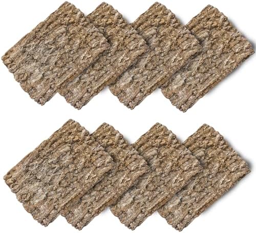 Hamiledyi 8PCS Cork Terrarium Background 15.7x11.8in Natural Large Cork Bark Backdrop Reptile Climbing Mat Tank Habitat Decor for Spider Lizard Chamelon Turtle Beared Dragon