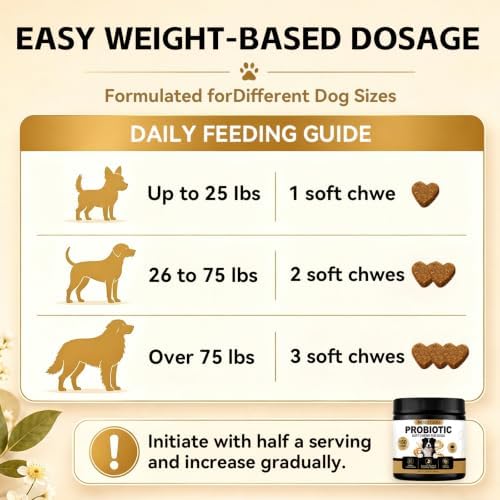 Probiotics for Dogs - Gut Health, Immune Support, Diarrhea, Gas & Constipation Care | with Prebiotics, Digestive Enzymes & Pumpkin - Dog Probiotic Soft Chews, 150 Count
