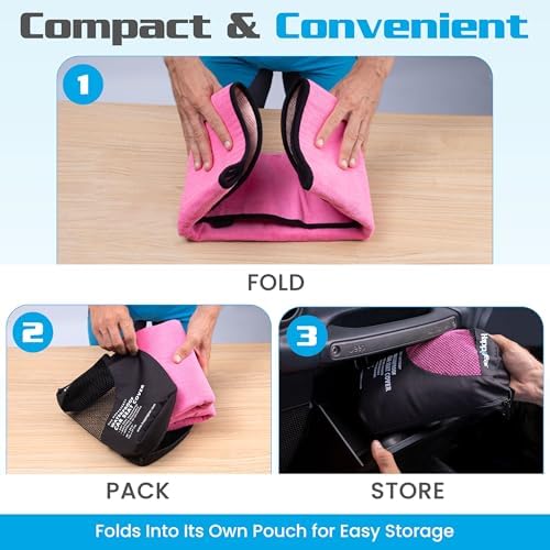 HAPPEGEAR Happeseat Waterproof Car Seat Cover & Protector, Pink