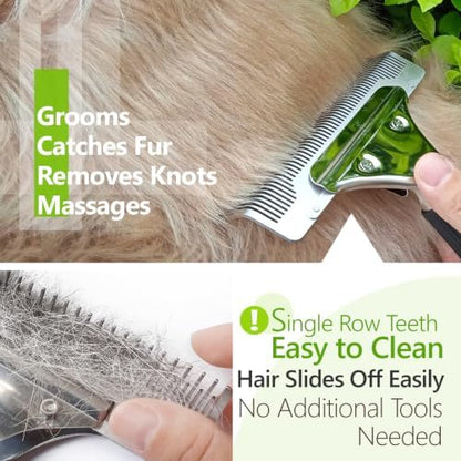 Deshedding Brush for Dogs and Cats – Dog Comb Pet Grooming Tool