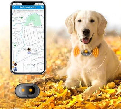GPS 4G Tracker & Health Monitoring for Dog with LED Light Up,Sounding, Waterproof GPS Location & Smart Pet Activity Tracker, Super Long Standby time, Unlimited Range use for Dogs Collar