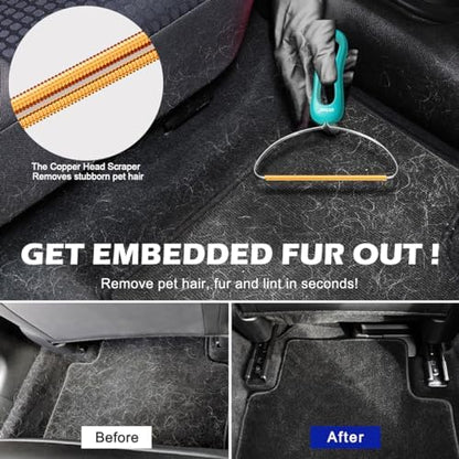 Pet Hair Remover 3-Pack, Reusable Dog & Cat Hair Removal Tools, Lint Shaver