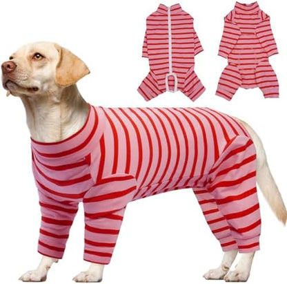 Kuoser Dog Recovery Suit, Anti-Licking Pajamas for Wounds