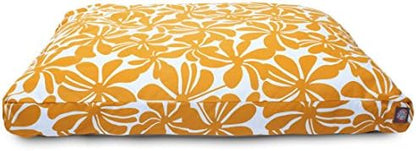 Majestic Pet Rectangular Dog Bed, Medium, 36x29x4 in, Washable, Yellow