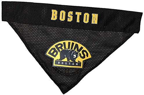 NHL Boston Bruins Bandana for Dogs & Cats, Small/Medium. - Cute & Stylish Bandana! The Perfect Hockey Fan Scarf Bandana, Great for Birthdays Or Any Party!