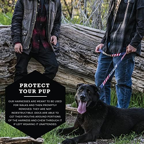 Wolfgang Heavy Duty Adjustable Dog Harness, Pull-Tested to Over 800 lbs for Walking & Training, DigitalDog Print, Extra Large