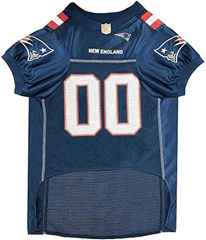 Pets First NFL New England Patriots Dog Jersey, Size XX-Large, Football Shirt Costume for Pet, Dog Sports T-Shirt, NFL Team Clothing for Cats, Licensed Pet Apparel Available in 7 Sizes and 32 Teams