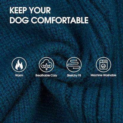 IECOii XL Dog Sweater, Winter Doggy Clothes for Medium Dogs Girl Boy