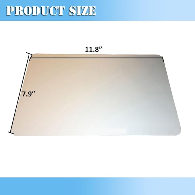 Aluminum Pet Cooling Pad for Bunny, Cat, Rabbit, Hamster, Guinea Pig and Other Small Pets, 11.8" X 7.9" Summer Animal Cool Mat Plate Ice Bed Cage Accessories