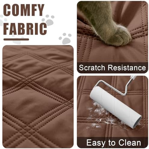 Smiry Waterproof Dog Bed Cover, Reversible Pet Blanket for Sofa Couch