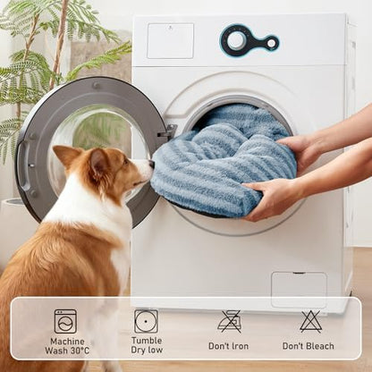 FURTIME Washable Dog Bed Medium Size Dogs, Deluxe Dog Crate Beds
