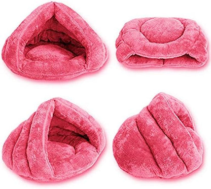 Pet Tent Cave Bed for Small Medium Puppies Kitty Dogs Cats Pets Sleeping Bag Thick Fleece Warm Soft Dog Bed Cuddler Burrow House Hole Igloo Nest Cozy Bed for Cat Puppy