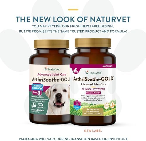NaturVet Advanced Joint Care Supplement, Dogs & Cats, 40ct