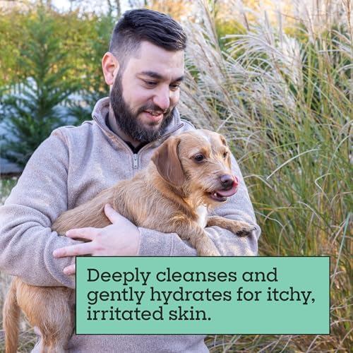 Pet Life Unlimited Natural Flea & Tick Gel Shampoo for Dogs, 16 oz, Plant-Based Prevention & Treatment for Fleas, Ticks & Eggs, Soothes Itchy Skin, Cleans & Conditions Coat