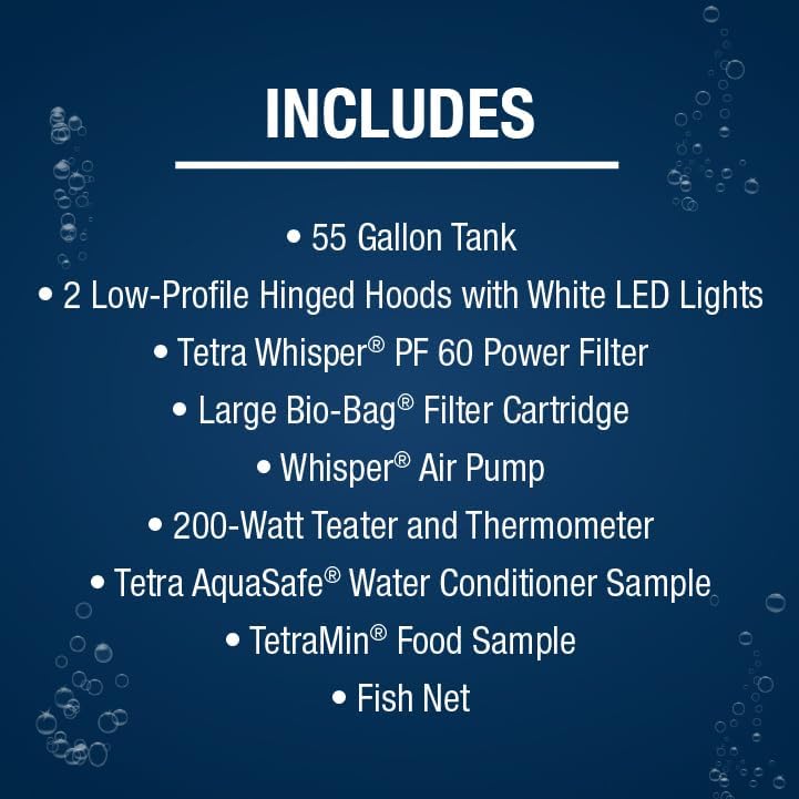 Tetra Complete 55 Gallon Fish Tank Kit for Freshwater & Saltwater Fish