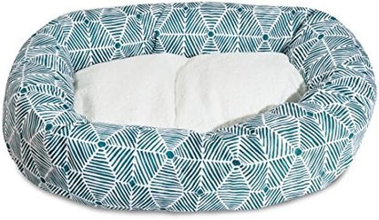 Majestic Pet 40" Charlie Emerald Sherpa Bagel Bed