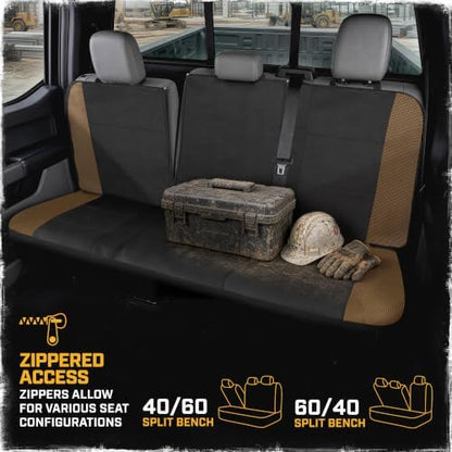 CAT MeshFlex Seat Covers Full Set for Full-Size Pickup Trucks Only - Beige