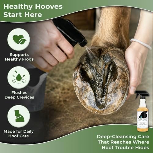 Pure Sole Hoof Cleanse Thrush Treatment Spray for Horses, 16 oz
