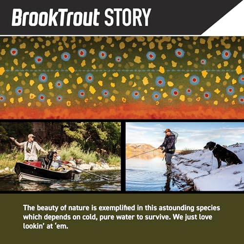 Wolfgang 1 Inch Venture Dog Leash Brooktrout Print Large