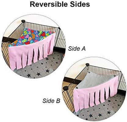RIOUSSI Guinea Pig Hideout Hideaway Corner Fleece Toys Cage Accessories