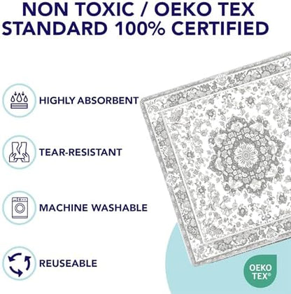 PUPIBOO Washable Pee Pads for Dogs and Cats - Super Absorbent Reusable Puppy Training Pads - 100% Waterproof, Leak-Proof & Non-Slip Whelping Pads for Pet Housebreaking