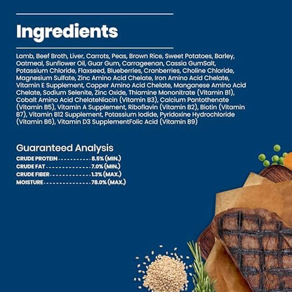 Blue Buffalo Homestyle Recipe Lamb Adult Wet Dog Food, 12.5 oz, 3 ct