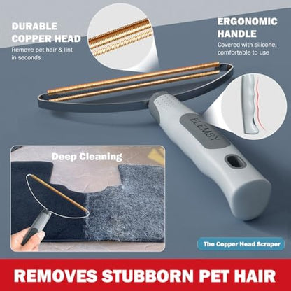 Pet Hair Remover 3-Pack, Reusable Dog & Cat Hair Removal Tools, Lint Shaver