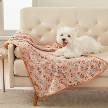 Luciphia Dog Blanket 3 Pack, Soft Cozy Fleece Throw for Puppy Cat,23"x16"