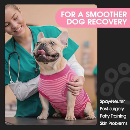 FUAMEY Recovery Suit for Dogs After Surgery,Soft Breathable Dog Bodysuit