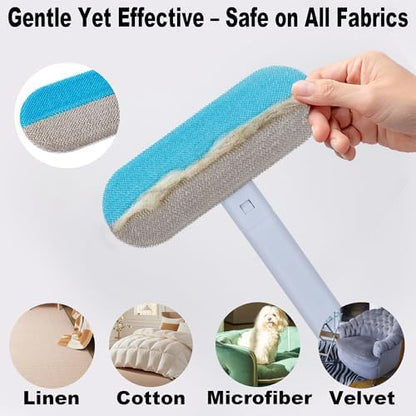 Pet Hair Remover for Furniture-17.3" Reusable Lint Brush for Dog & Cat Hair