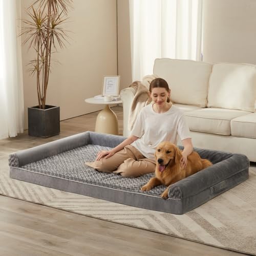 BFPETHOME Orthopedic Washable Human Dog Bed for Adult & Dog Cozy Sleep